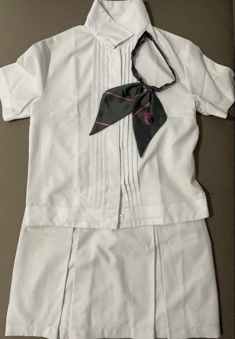 CEU Science Daily Uniform Set (Category: Sets or Coordinates) located in Makati City. Submitted by silentstarr (Listing ID 1468862532, Image 1). Description: CEU Daily Uniform set w/ ribbon - good as new original price: ₱2,226.