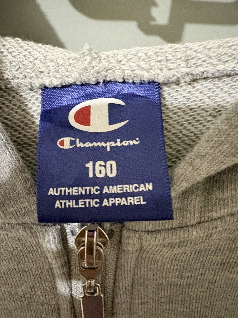 Champion Grey Jacket (Category: Coats, Jackets and Outerwear) located in Quezon City. Submitted by jindori._. (Listing ID 1468736749, Image 3). Description: Dimensions (Widthxlength): 19 x24 Color Rate: 10/10 Need Wash Color may vary due to lighting Ship out every weekends.