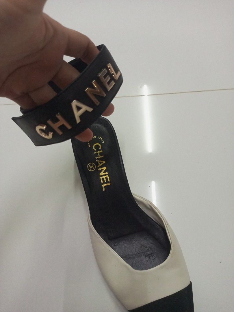 CHANEL D'ORSAY SLINGBACK (Category: Flats & Sandals) located in Bulacan. Submitted by joanagwen (Listing ID 1468817354, Image 2). Description: CH@N3L D'0R$AY SLINGBACK With Minimal sign of use,, See pics Size 37 on tag,, kasya pa to Size 37.5.