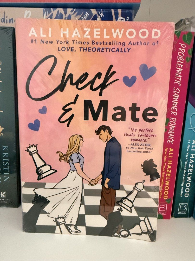 Check & Mate by Ali Hazelwood (Category: Storybooks) located in Manila. Submitted by booksingshelf (Listing ID 1468761661, Image 1). Description: - Title: Check & Mate by Ali Hazelwood - Genre: Rivals-to-lovers romance novel - Format: Paperback (Berkley edition) - Condition: Brand new, still in original plastic wrap, unread with clean spine and unbent corners - Perfect for book collectors and romance fans!.