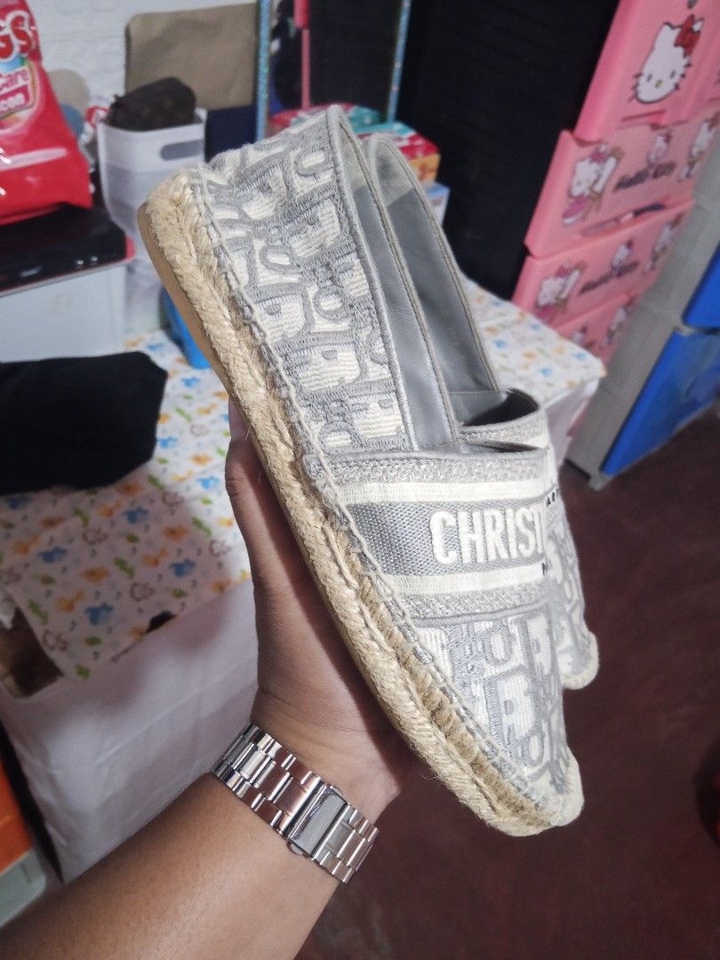 Christian Dior (Category: Flats & Sandals) located in Zamboanga. Submitted by alminajammang19 (Listing ID 1468851515, Image 2). Description: authentic christian Dior espadrilles monogram from Japan surplus.