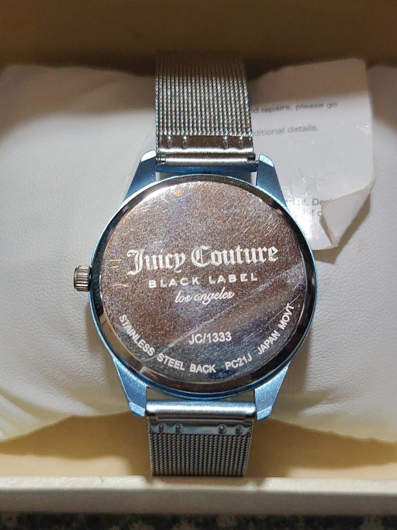 Cinderella Blue Juicy Couture Black Label (Category: Women's Watches) located in Pasay City. Submitted by traje08 (Listing ID 1468766601, Image 3). Description: Stainless Steel Japan movement.