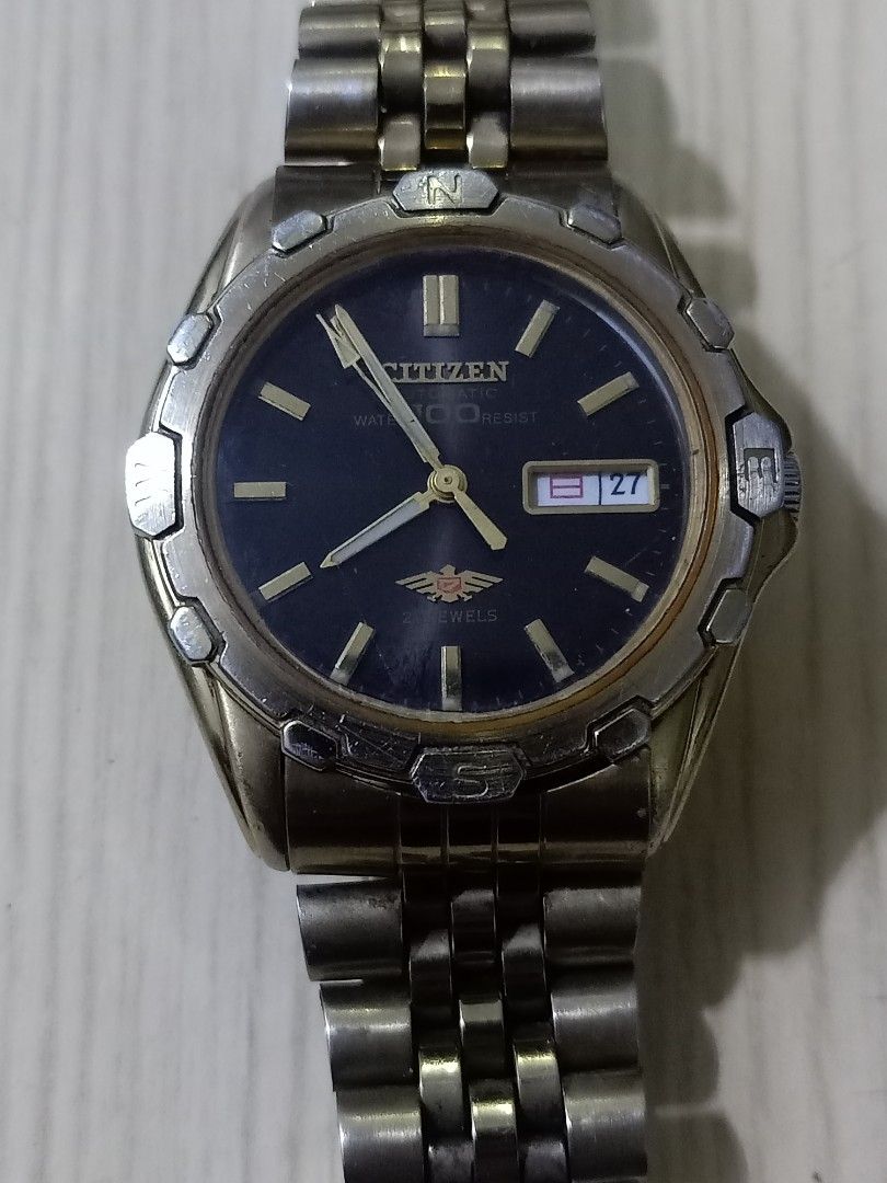 Citizen automatic (Category: Men's Watches) located in Las Pinas. Submitted by quick_deals_great_finds2 (Listing ID 1468881665, Image 2). Description: Original good working condition 38mm fits wrist 6.8 inches.