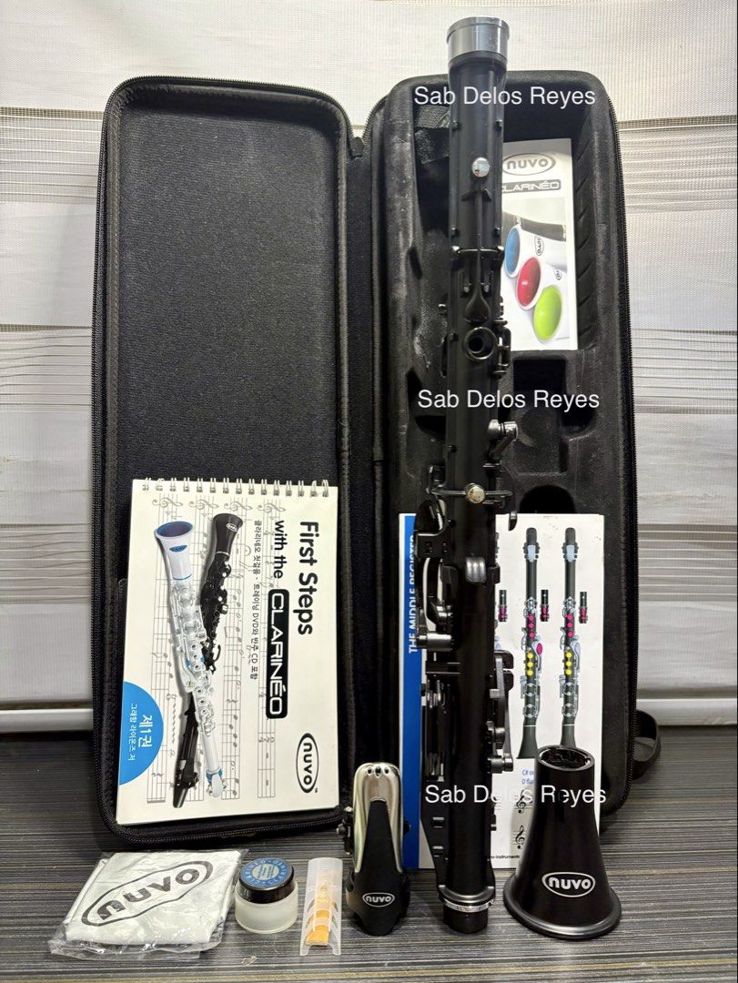 Clarinet NUVO (Category: Musical Instruments) located in Manila. Submitted by musicman12 (Listing ID 1468929044, Image 2). Description: CLARINET : NUVO * Mouthpiece & Ligature * Lightweight * WaterProof Plastic Clarinet * Reed * Cleaning Clorth * Condition : Slightly Used * Ready To Play🎼🎶🎶 •👉Key Features: Being in the key of C means students can play directly from piano or recorder sheet music without transposing. It is smaller, has shorter 
