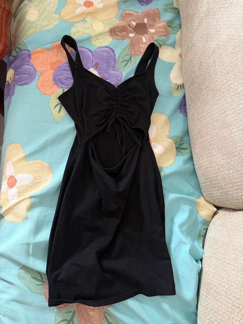 Clothes bundle!! (Category: Shorts) located in Singapore. Submitted by nicole2220 (Listing ID 1468630675, Image 10). Description: Size ranges from XS-M - Bundle of versatile everyday wear - 1 black short body con dress - 5 MABEAU lounge shorts (black, brown, grey, beige, pink) - 2 pairs of classic blue denim jeans - 2 sweet dresses (1 solid pink, 1 strawberry floral pattern) - 2 pairs of pajamas (pink, purple) - 2 skirts (grey, brown leopard) - A