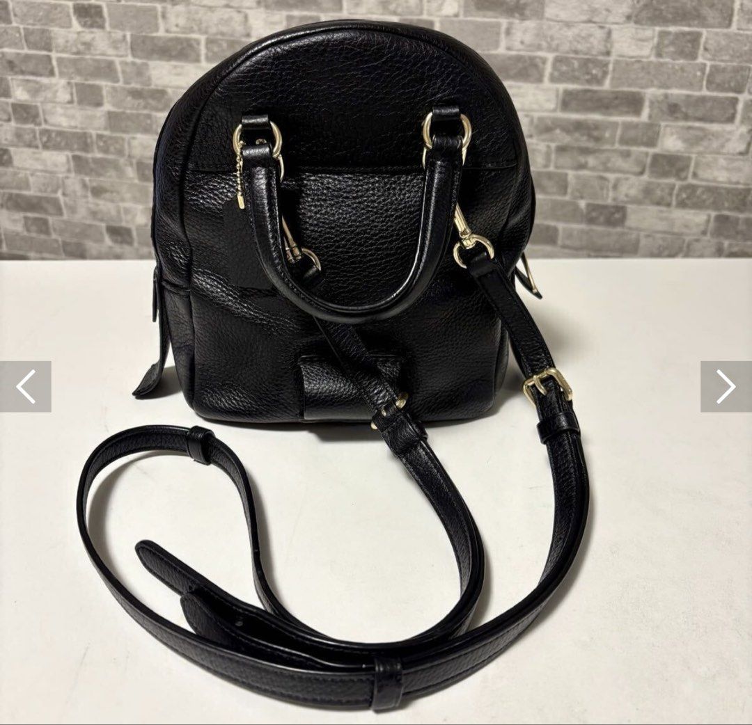 Coach Andi Mini Convertible Backpack (Style Number: F30530). (Category: Backpacks) located in Pasig City. Submitted by smartshopping.ph (Listing ID 1468759067, Image 3). Description: Coach Andi Mini Convertible Backpack (Style Number: F30530). I L🖤VE COACH! Crafted from PREMIUM FULL-GRAIN PEBBLED LEATHER (Highest grade of pebbled leather) in classic black, accented with refined light gold-tone hardware. Known as a 2-way or 3-way convertible bag.