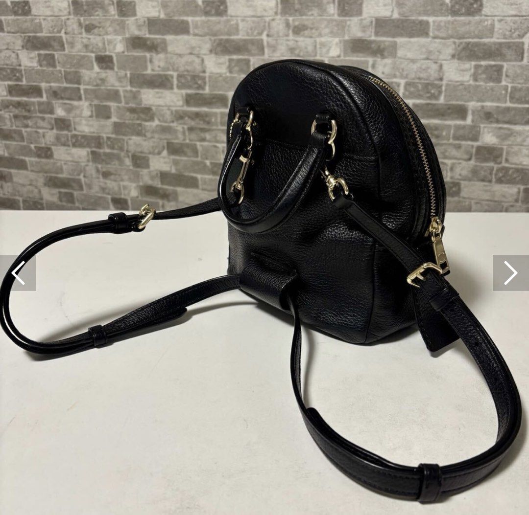 Coach Andi Mini Convertible Backpack (Style Number: F30530). (Category: Backpacks) located in Pasig City. Submitted by smartshopping.ph (Listing ID 1468759067, Image 2). Description: Coach Andi Mini Convertible Backpack (Style Number: F30530). I L🖤VE COACH! Crafted from PREMIUM FULL-GRAIN PEBBLED LEATHER (Highest grade of pebbled leather) in classic black, accented with refined light gold-tone hardware. Known as a 2-way or 3-way convertible bag.