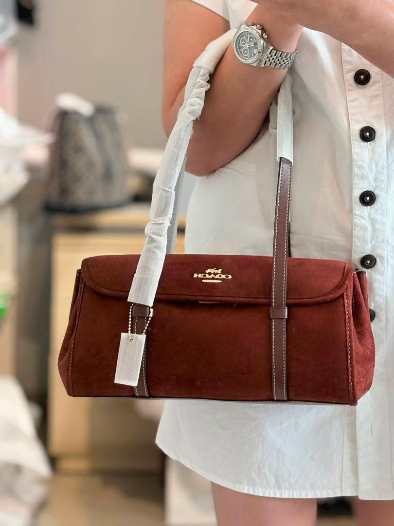 Coach Bridget Shoulder Bag in Suede (Category: Shoulder Bags) located in Quezon City. Submitted by bagsboutiqueph (Listing ID 1468879554, Image 1). Description: LAST PRICE POSTED. LIMITED STOCKS! BRANDNEW WITH INCLUSIONS. COLOR MAY SLIGHTLY VARY IN ACTUAL DUE TO LIGHTING AND CAMERA SETTING. OTHER PHOTOS WILL BE SEND DURING PURCHASE AND FOR SURE BUYERS ONLY. WHEN IN DOUBT, DO NOT ORDER. THANK YOU..
