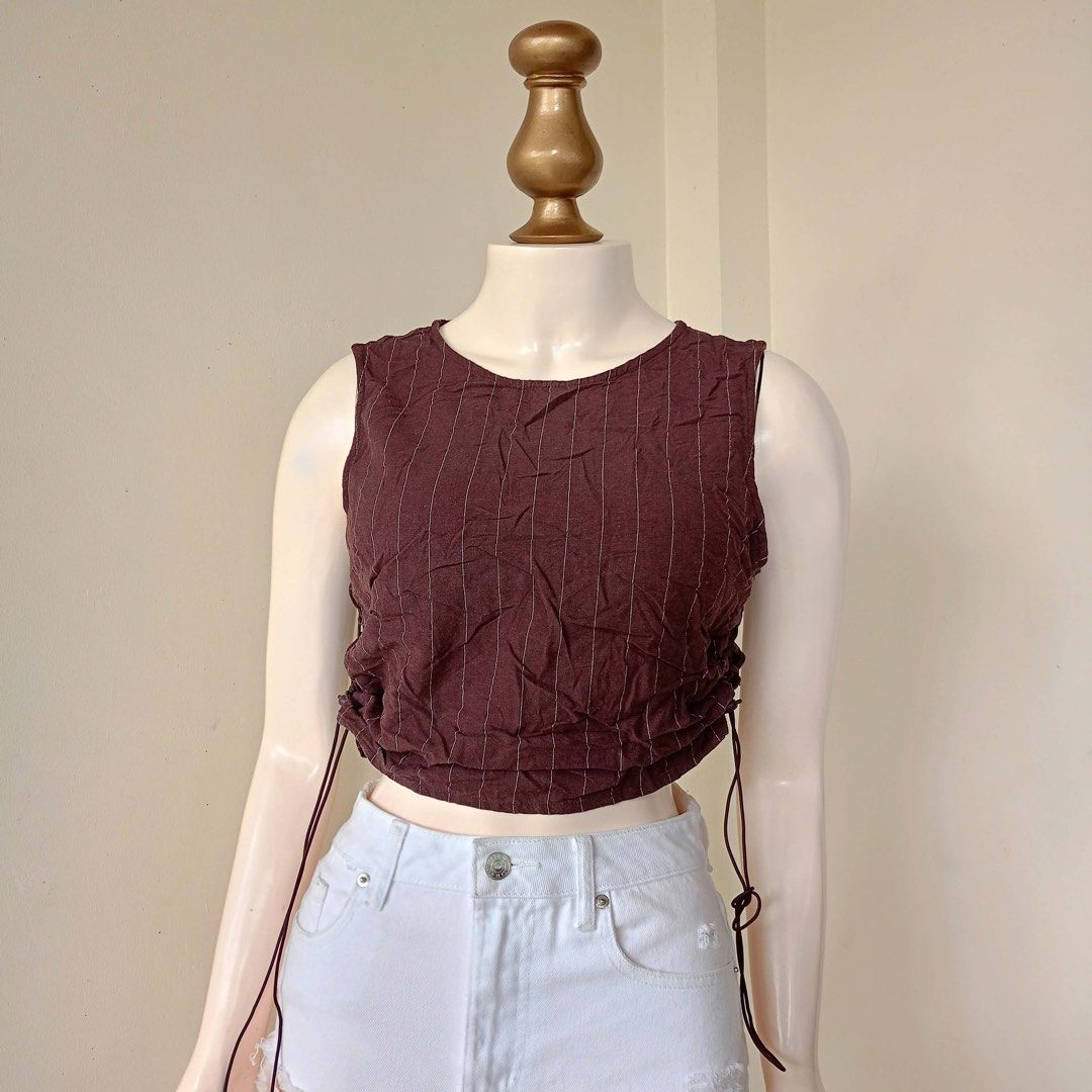 Collusion pinstripe top (Category: Others Tops) located in Barugo. Submitted by green.trendsetter (Listing ID 1468733065, Image 1). Description: AUSSIE PRELOVED FINDS Australian brand tops. Shop your next wardrobe favourite at a preloved price! 📌 SHOP REMINDERS — PLEASE READ BEFORE BUYING ❌ NO CANCELLATION once your order is confirmed. ❌ NO FUSSY BUYERS — please read the details and check all photos before buying. ❌ NO RETURN / NO EXCHANGE. ❌ NO