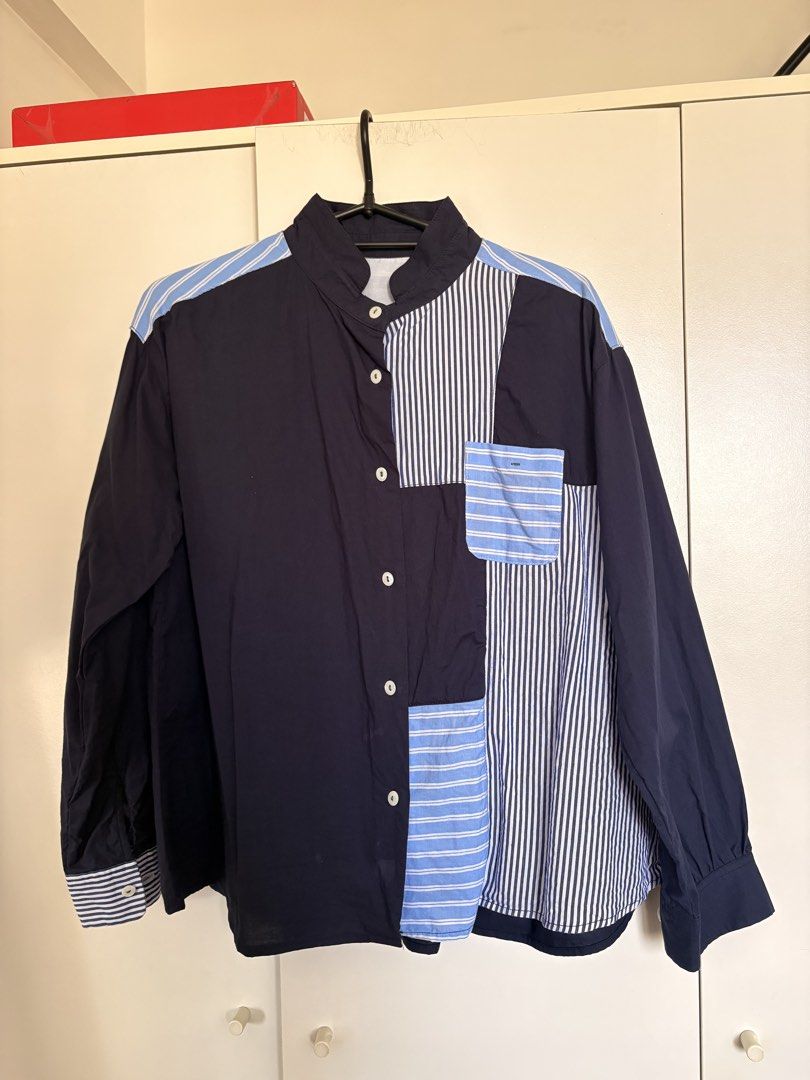 Color-blocked Patterned Blue Polo (Category: Tshirts & Polo Shirts ) located in Pasig City. Submitted by brokeboysells (Listing ID 1468771332, Image 1). Description: .