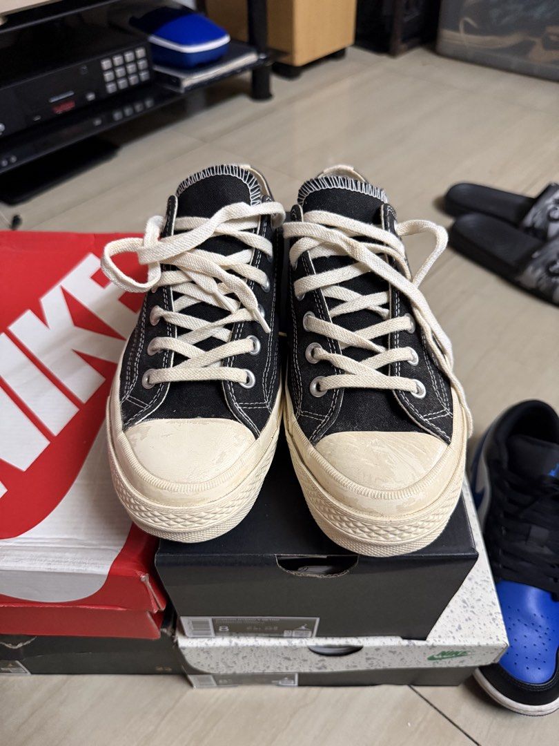 Comme des Garçons Play x Converse Chuck 70 Low (Category: Sneakers & Footwear) located in Taguig. Submitted by thesocialthrift (Listing ID 1468929786, Image 2). Description: For sale Comme des Garçons Play x Converse Chuck 70 Low size 6 no issue, no og box Authentic .
