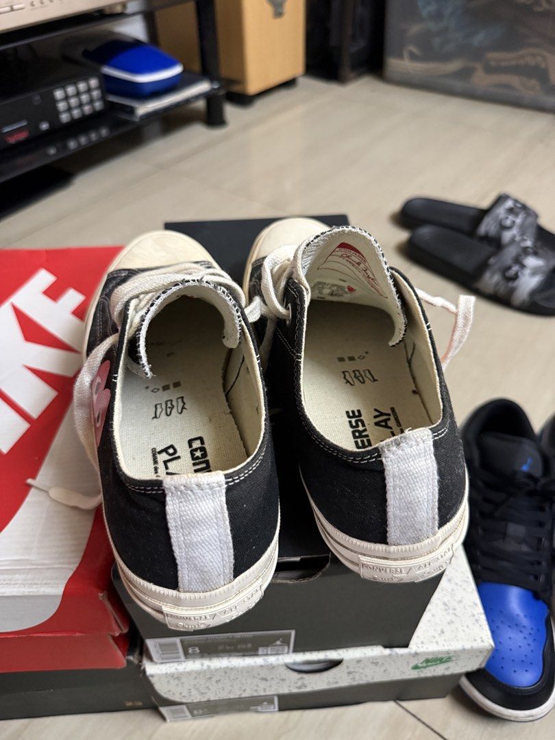 Comme des Garçons Play x Converse Chuck 70 Low (Category: Sneakers & Footwear) located in Taguig. Submitted by thesocialthrift (Listing ID 1468929786, Image 3). Description: For sale Comme des Garçons Play x Converse Chuck 70 Low size 6 no issue, no og box Authentic .