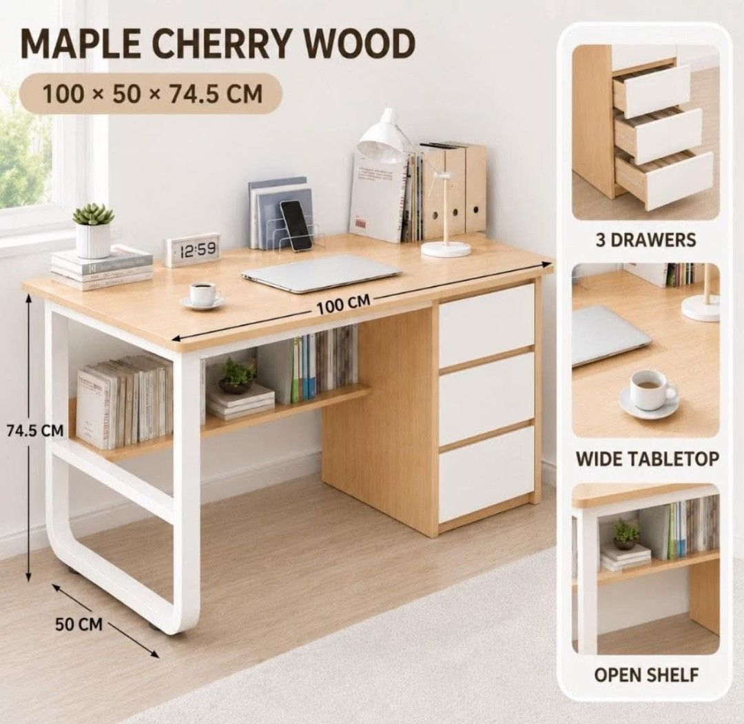 Computer table/ study table (Category: Office Furniture & Fixtures) located in Manila. Submitted by dolorchris69891 (Listing ID 1468770526, Image 1). Description: COMPUTER TABLE/STUDY TABLE LIGHT BROWN AVAILABLE.