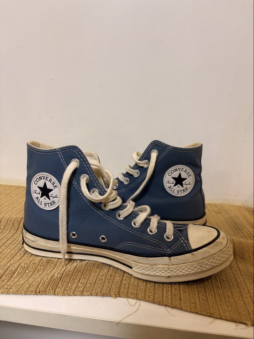 Converse Chuck 70 high cut (blue) (Category: Sneakers) located in Quezon City. Submitted by wydmiap (Listing ID 1468814268, Image 1). Description: Size 7 mens / 9 womens Needs cleaning Used but not abused .