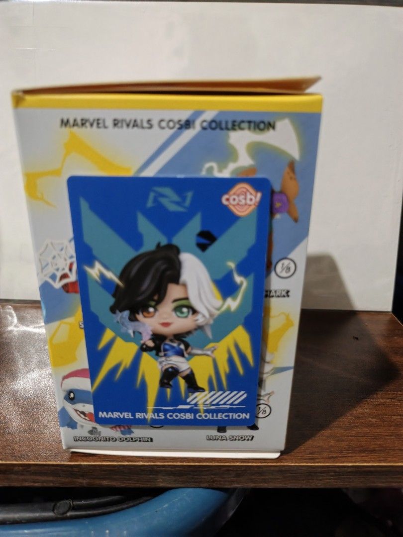 LUNA SNOW (Category: Designer & Blind Box Toys) located in Antipolo. Submitted by makasalanan (Listing ID 1468804172, Image 1). Description: - MARVEL RIVALS COSBI BLIND BOX - BOX & CARD INCLUDED - NOT YET OPENED FROM PLASTIC.