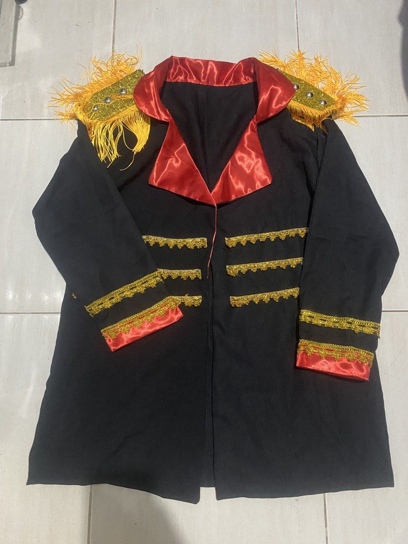 Costume Magician for men (Category: Vests) located in Rizal. Submitted by kenrick_2003 (Listing ID 1468845249, Image 1). Description: Width:21.5 Length:32 Sleeves Length: 21.