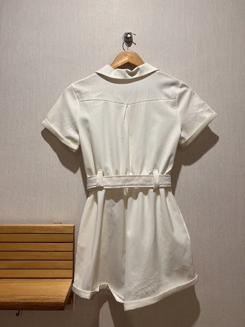 Cream Romper Short Set (Category: Rompers) located in Manila. Submitted by preloved_items122 (Listing ID 1468799504, Image 2). Description: .