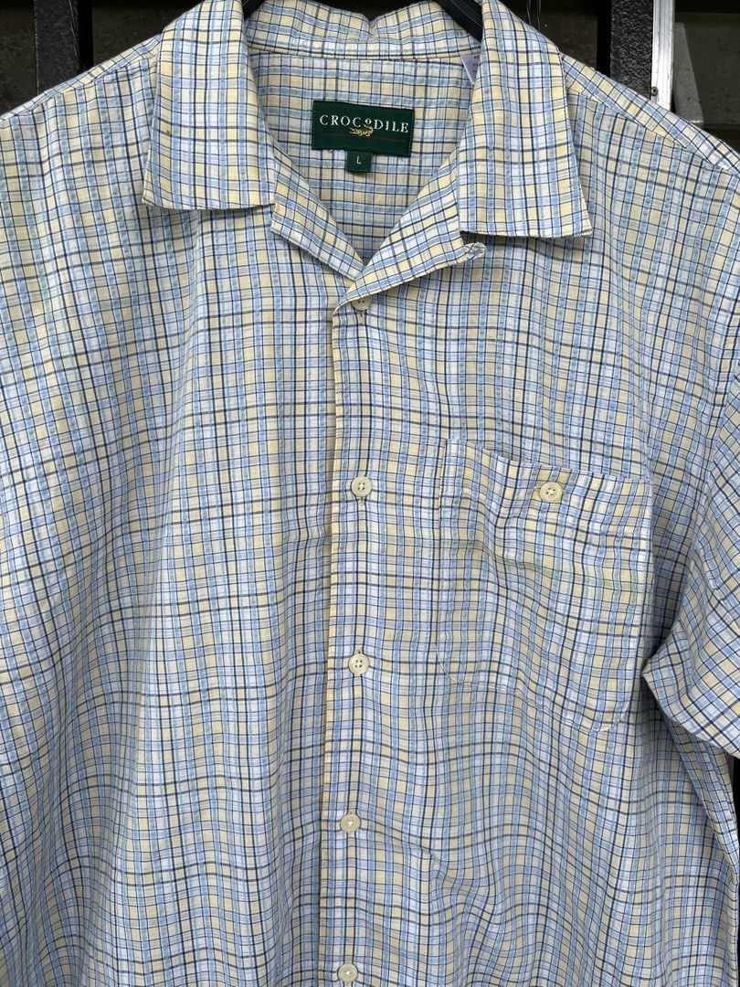 Crocodile Seersucker Gingham Shirt (Category: Tshirts & Polo Shirts ) located in Cavite. Submitted by slumbermanila (Listing ID 1468805951, Image 3). Description: Crocodile Seersucker Gingham Shirt in good condition see photos for right measurements .
