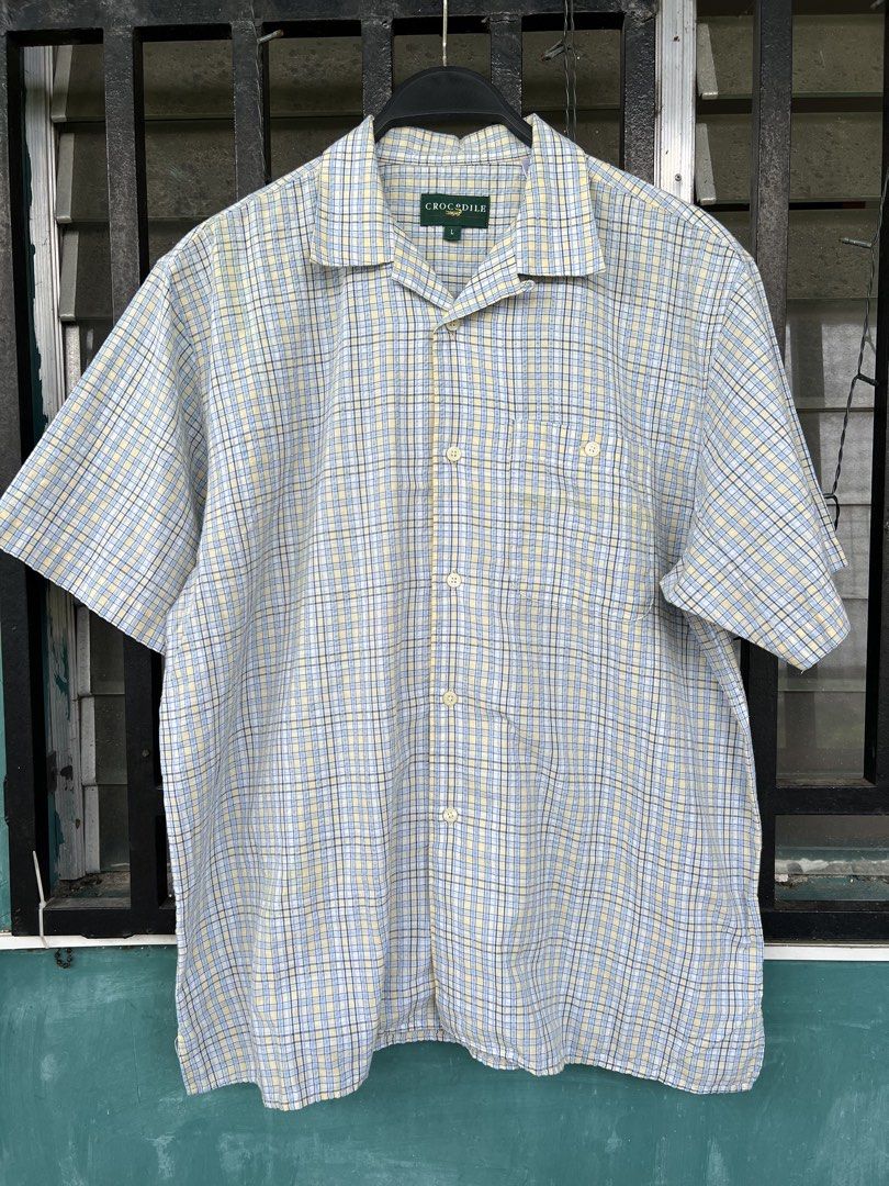 Crocodile Seersucker Gingham Shirt (Category: Tshirts & Polo Shirts ) located in Cavite. Submitted by slumbermanila (Listing ID 1468805951, Image 1). Description: Crocodile Seersucker Gingham Shirt in good condition see photos for right measurements .