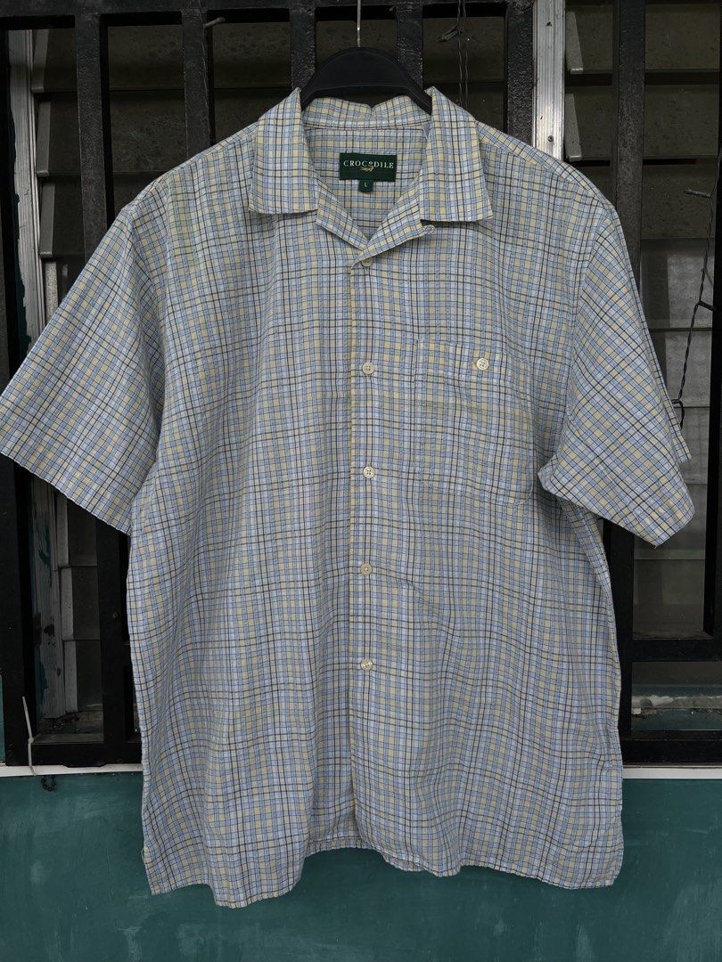 Crocodile Seersucker Gingham Shirt (Category: Tshirts & Polo Shirts ) located in Cavite. Submitted by slumbermanila (Listing ID 1468805951, Image 2). Description: Crocodile Seersucker Gingham Shirt in good condition see photos for right measurements .