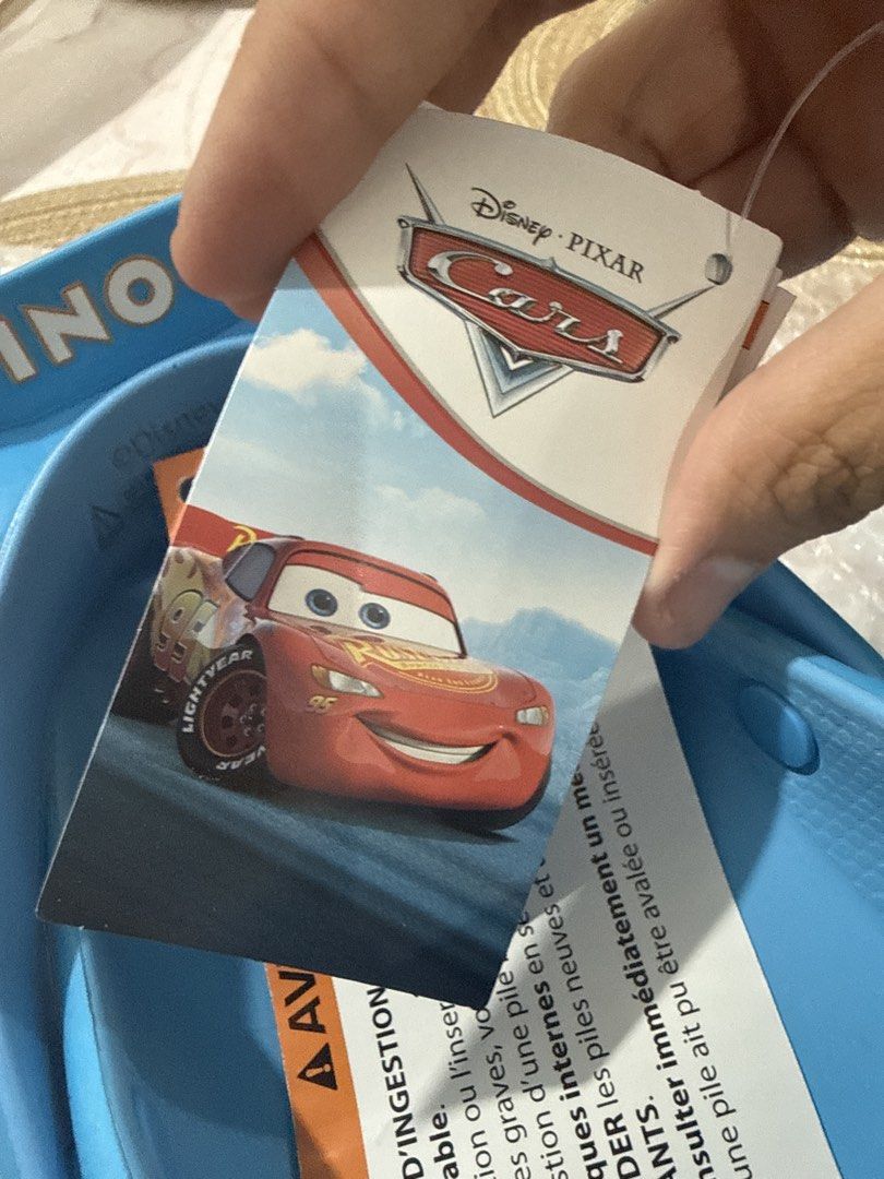 Crocs X Dinoco Mcqueen Cars collab (Category: Shoe inserts & accessories) located in Dasmarinas. Submitted by great______finds (Listing ID 1468742660, Image 2). Description: Authentic Bought at crocs moa and only used once RFS: Hindi kasya Last price posted M9 W11.