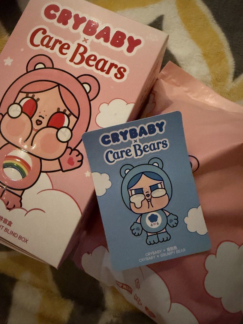 Crybaby Care Bears - Grumpy Bear (Sealed) (Category: Designer & Blind Box Toys) located in Caloocan City. Submitted by googiegoogie (Listing ID 1468829710, Image 1). Description: wts ufs lfb wtt uft also up for trade! dm me for offers 💗 meetup: SM Fariview, SM North, Trinoma, SM Caloocan MOD: j&t | lalamove | grab.