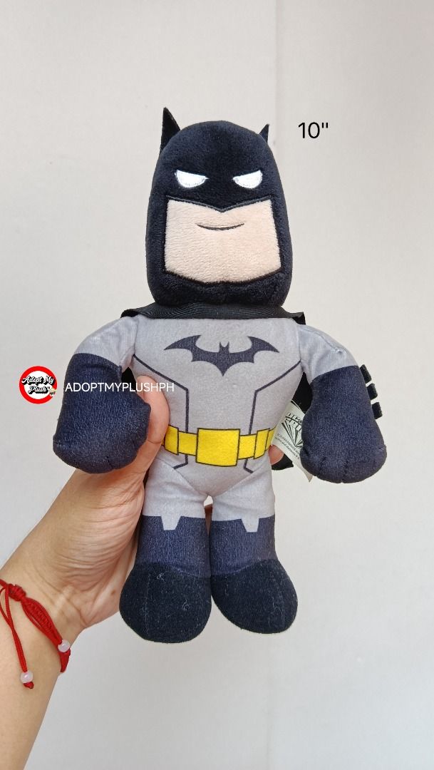 DC Comics Batman Plush Toys (Category: Plushies & Soft Toys) located in Taguig. Submitted by adopt.my.plush.ph (Listing ID 1468753370, Image 3). Description: ‼️Last Price (LP) Posted. Fixed. 👇👇👇👇 7" Batman Sitting Plush - 100.00 *as is, cut tag 10" Batman (talking) plush - 180.00 DC Super Friends *as is, untested, presumed drained batts, not working 12" Biggy Batman - 200.00 Hallmark Itty Bittys 15" Batman Hero Buddies (talking) - 300.00 Matt