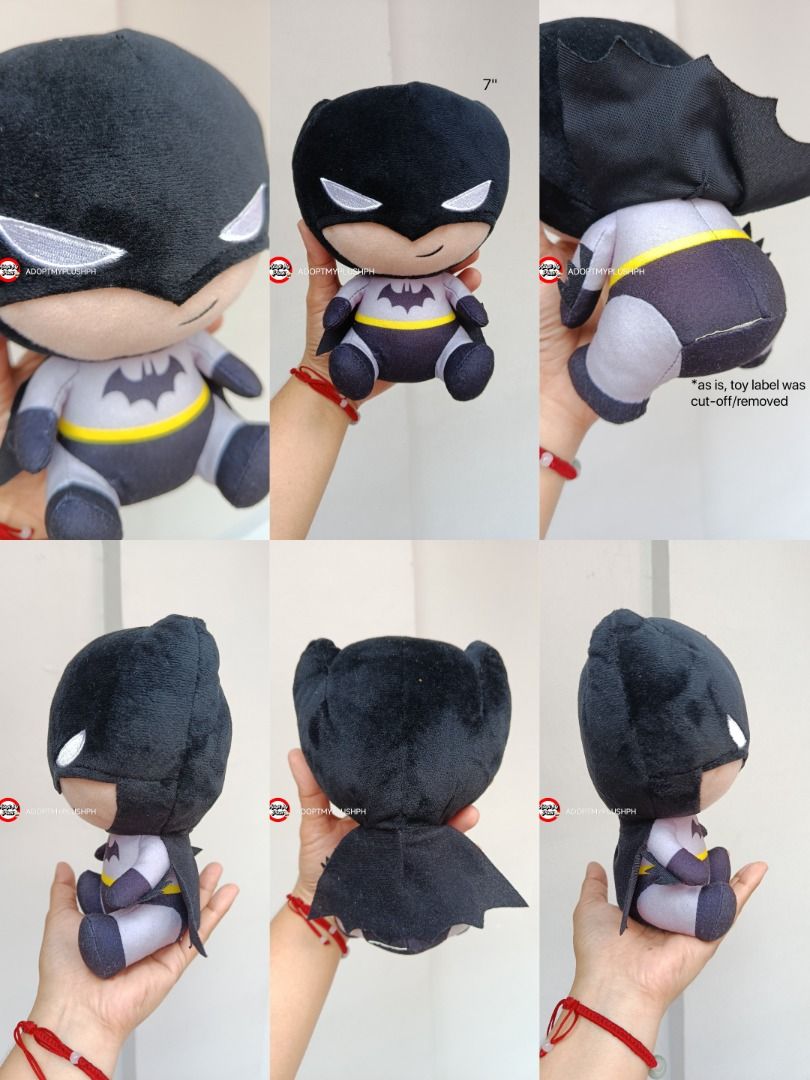 DC Comics Batman Plush Toys (Category: Plushies & Soft Toys) located in Taguig. Submitted by adopt.my.plush.ph (Listing ID 1468753370, Image 2). Description: ‼️Last Price (LP) Posted. Fixed. 👇👇👇👇 7" Batman Sitting Plush - 100.00 *as is, cut tag 10" Batman (talking) plush - 180.00 DC Super Friends *as is, untested, presumed drained batts, not working 12" Biggy Batman - 200.00 Hallmark Itty Bittys 15" Batman Hero Buddies (talking) - 300.00 Matt