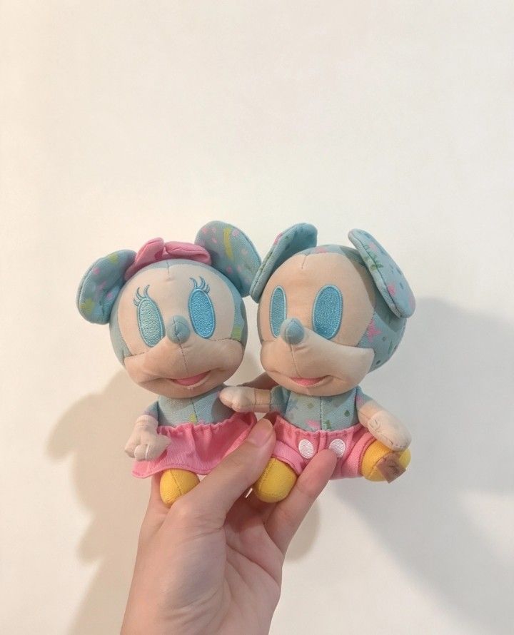 Denim Mickey Mouse & Minnie Mouse Charms (Category: Plushies & Soft Toys) located in Manila. Submitted by aacollect.ph (Listing ID 1468860433, Image 1). Description: .