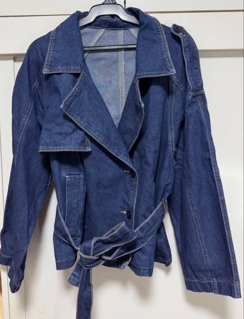 Denim Trench Jacket (Category: Coats, Jackets and Outerwear) located in Manila. Submitted by shopaholic8008 (Listing ID 1468885304, Image 3). Description: like new XL.