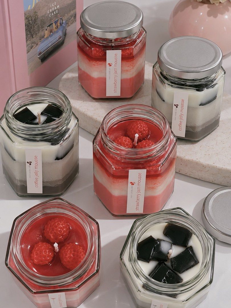 Dessert-Inspired Candles (Category: Home Fragrance) located in Mandaluyong City. Submitted by sweetboutiqueph (Listing ID 1468757578, Image 2). Description: HANDMADE DESSERT INSPIRED CANDLES.