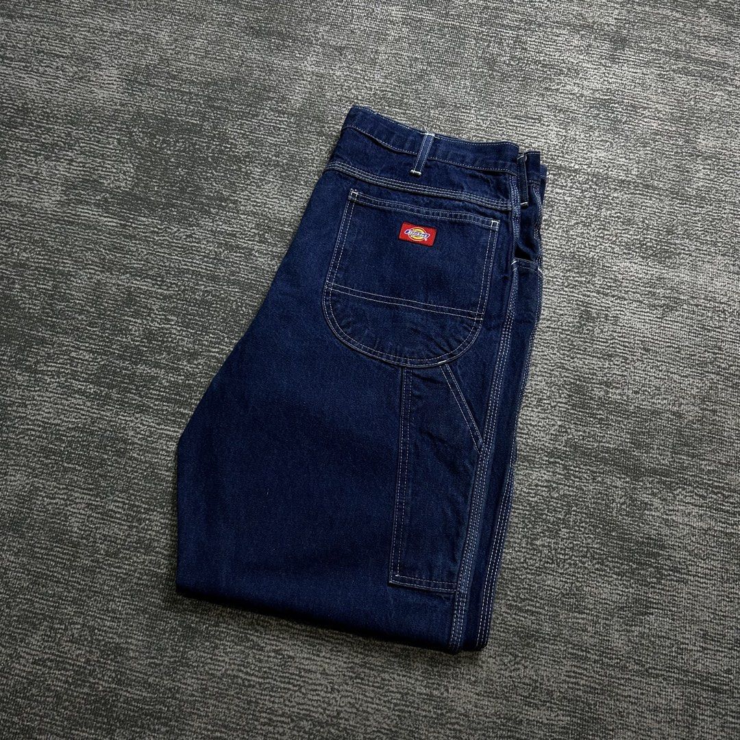 Dickies Carpenter Denim Pants (Category: Jeans) located in Angeles City. Submitted by doykthrift (Listing ID 1468854666, Image 2). Description: Dickies Carpenter Denim Pants Waistline: 36” Length: 42” Hem: 9” Issue (s): Minor Heel Drag.