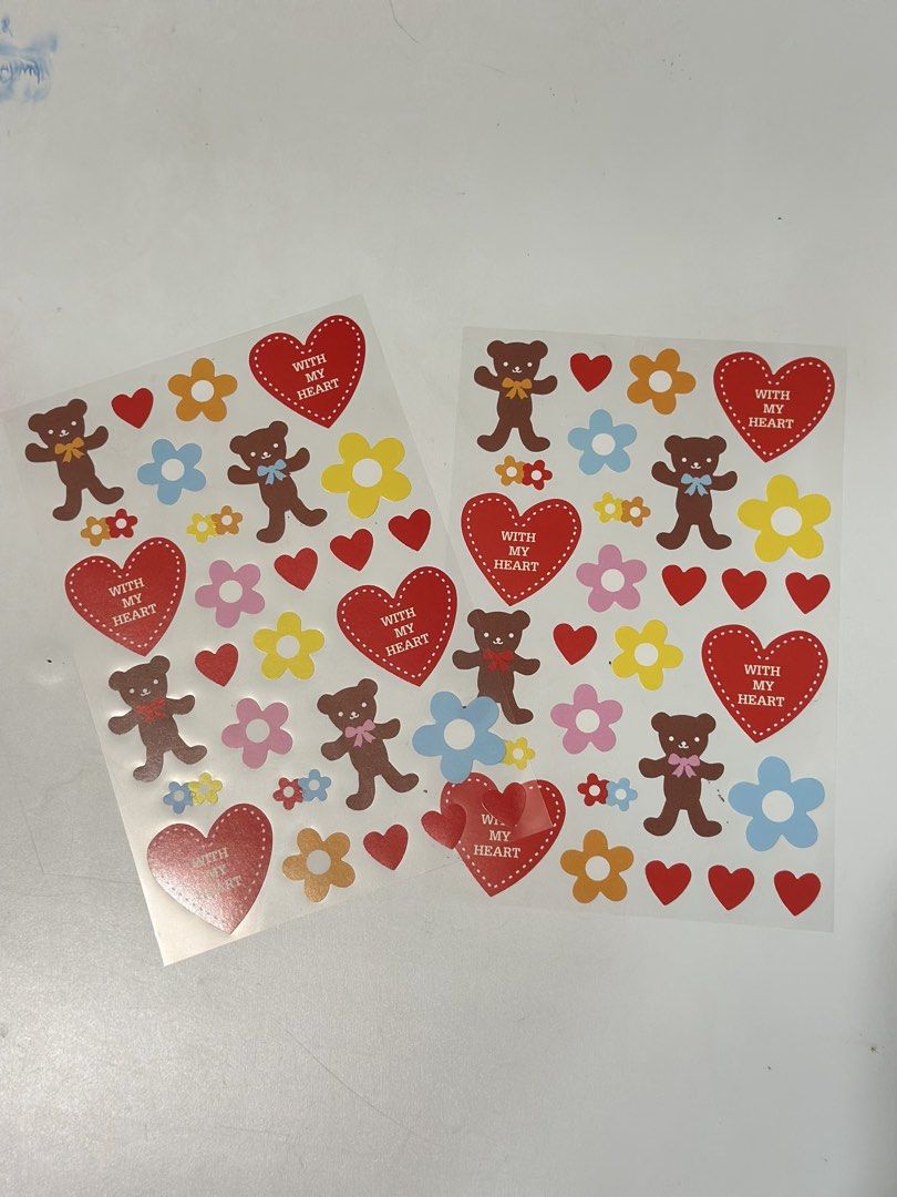 Different Designs Stickers (Category: Other Stationery & Craft) located in Davao. Submitted by favoritepreloved (Listing ID 1468802329, Image 2). Description: 💜 Choose design, Price per sheet .