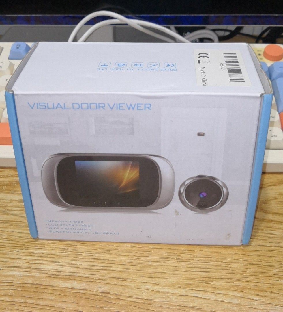 Digital Visual Door Viewer with LCD Screen (Category: Peephole Viewers & Doorbells) located in Pasig City. Submitted by tagkaro (Listing ID 1468841364, Image 1). Description: 🚪 Digital Visual Door Viewer with LCD Screen Mas ligtas at mas convenient na pagtingin sa kung sino ang nasa labas ng iyong pinto! May LCD color screen, wide viewing angle, at built-in memory. Madaling gamitin at bagay sa bahay o opisina. 🔒🏠 for. inquiry. message us or ca