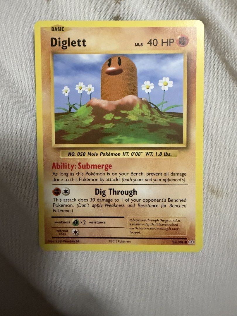 Diglett - 55/108 - CommonXY: Evolutions Singles (Category: Raw Singles) located in Marikina City. Submitted by jpcollectiblesph (Listing ID 1468885613, Image 1). Description: .