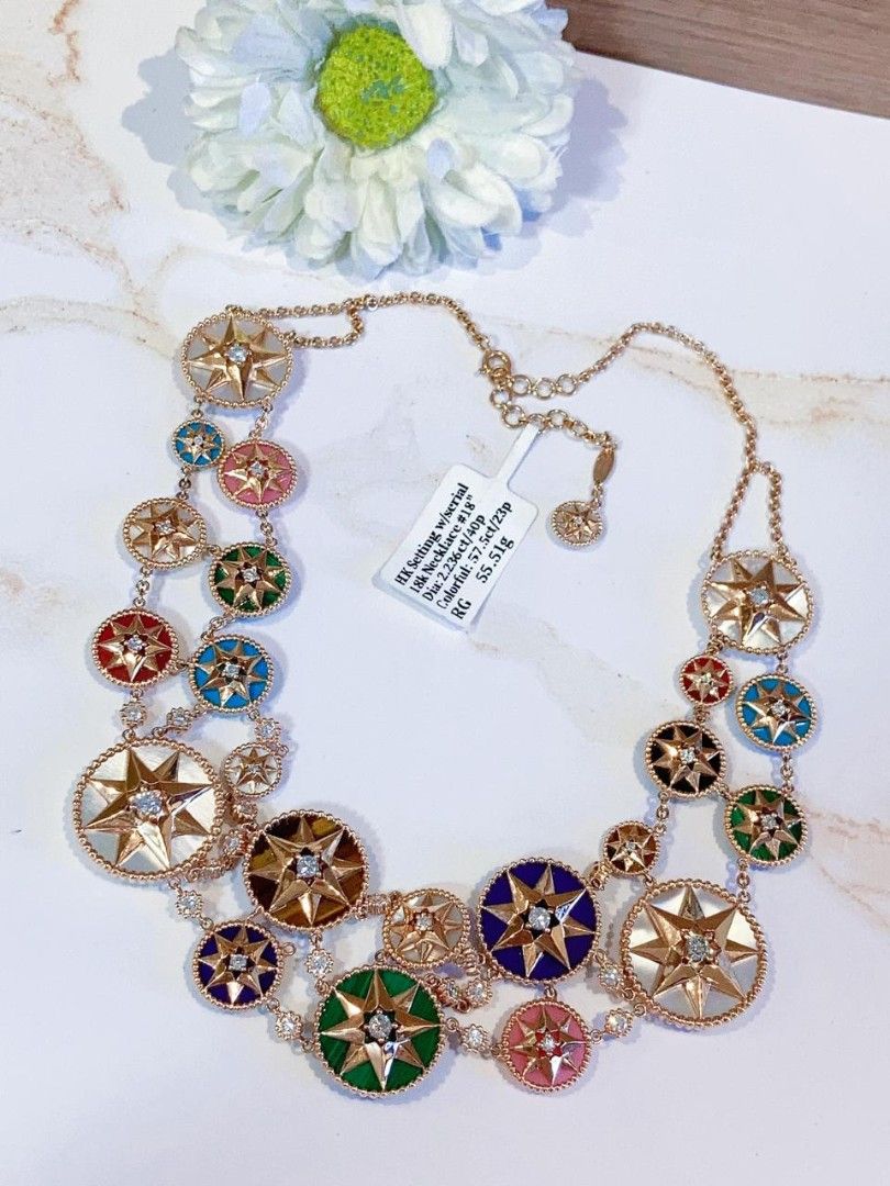 dior dia necklace 18k gold hk setting mc (Category: Necklaces) located in Manila. Submitted by primejewelry (Listing ID 1468716196, Image 2). Description: .