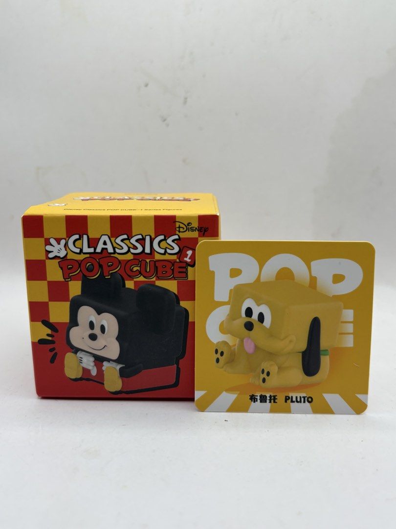 Disney Classics Pop Cube Pluto Figure Card and Box (Category: Designer & Blind Box Toys) located in Binan City. Submitted by treasurejoycollection (Listing ID 1468874436, Image 1). Description: .