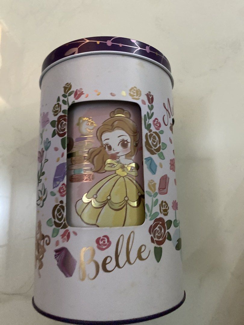 Snow Princess Design Disney Princess Metal Storage Musical Tin Snow White Jasmine Belle ...