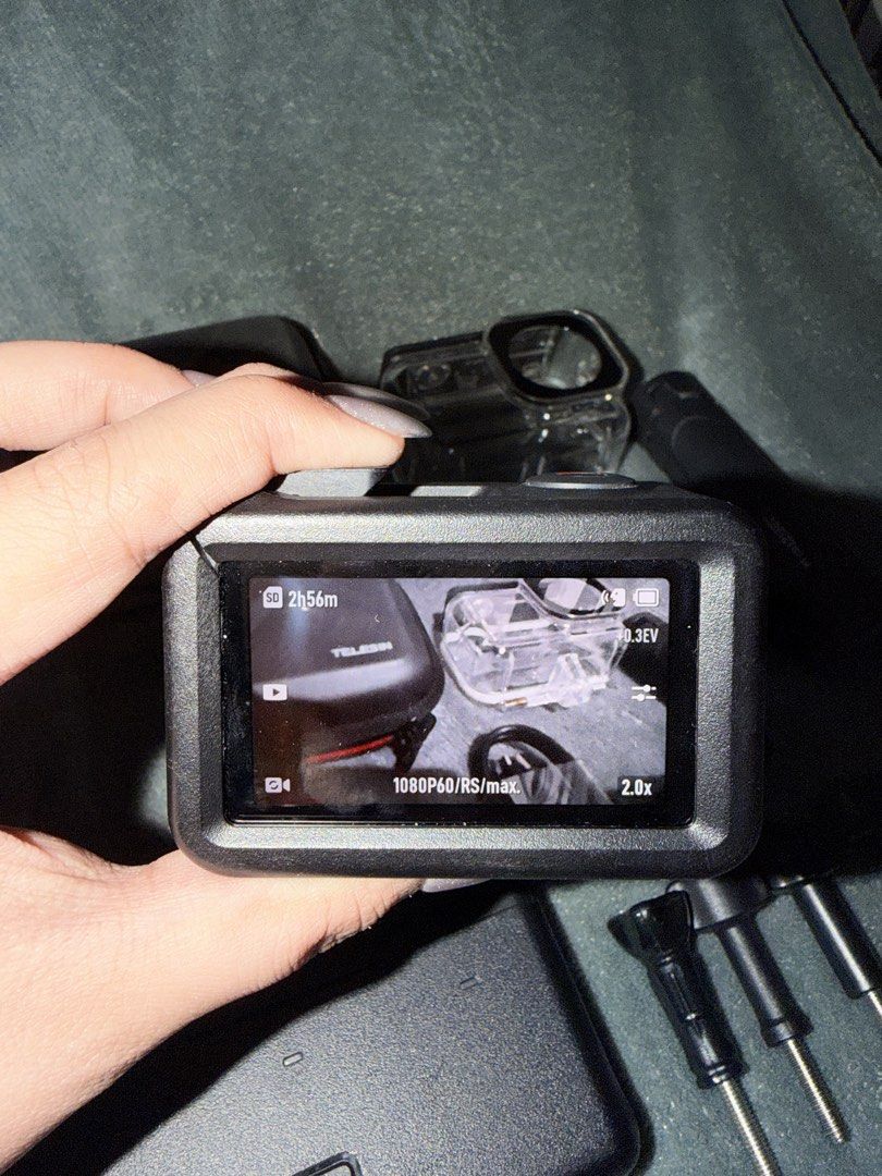 DJI Osmo Action 5 Pro Adventure Combo (Category: Cameras) located in Malabon City. Submitted by stuffsxdeclutter (Listing ID 1468849781, Image 3). Description: DJI ACTION 5 PRO- ADVENTURE COMBO FOR SALE Comes with: - 3 batteries - battery case - Extension rod - Locking screws - Protective frame - Curved adhesive based - 1 adapter mount (1 is missing) - Type c cable Condition: • Bought last May 2025 • Lady-owned • 100% well-maintained, works and l