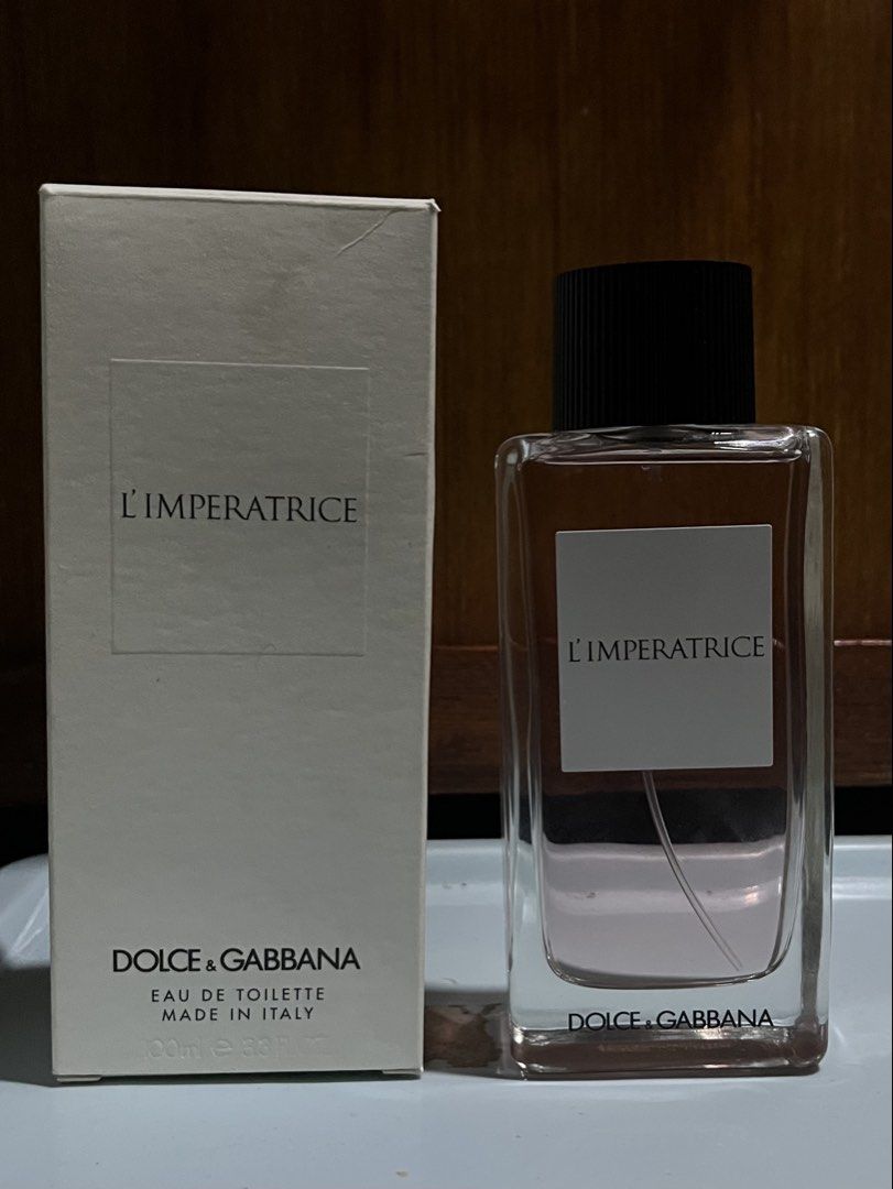 Dolce & Gabbana L'Imperatrice 100ml (Category: Fragrance & Deodorants) located in Manila. Submitted by randomloots2 (Listing ID 1468797127, Image 2). Description: Dolce & Gabbana L’Imperatrice 100ml -UNSEALED (TWO SPRAY FOR TEST) -AUTHENTIC -NEGO DROP OFFER 📥DM FOR THE PRICE.