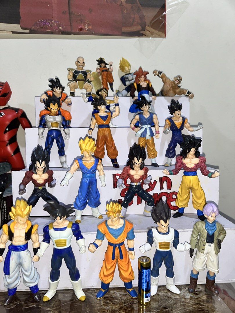dragon ball character figure authentic loose no base (Category: Action & Battle Toys) located in Caloocan City. Submitted by rovynstore30 (Listing ID 1468842479, Image 1). Description: price starts at 150 pwede tawad , if 3 or more ang bibilhin wag lang sagad japan auction items with markings and others no markings kasi no based included pero kita sa quality na loose but authentic as is, what you see is what you get mod: lalamove or shoppe checko