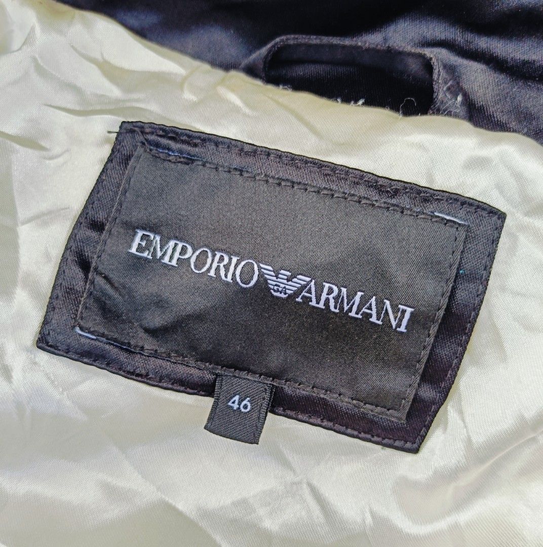 Emporio Armani Bomber Jacket (Authentic) (Category: Coats, Jackets and Outerwear) located in Cebu City. Submitted by renzecamingay (Listing ID 1468741381, Image 3). Description: Emporio Armani Bomber Jacket Good as New Medium fit Width 22 Length 25 6500 Plus ship Only Thank you and GOD bless ☺️.