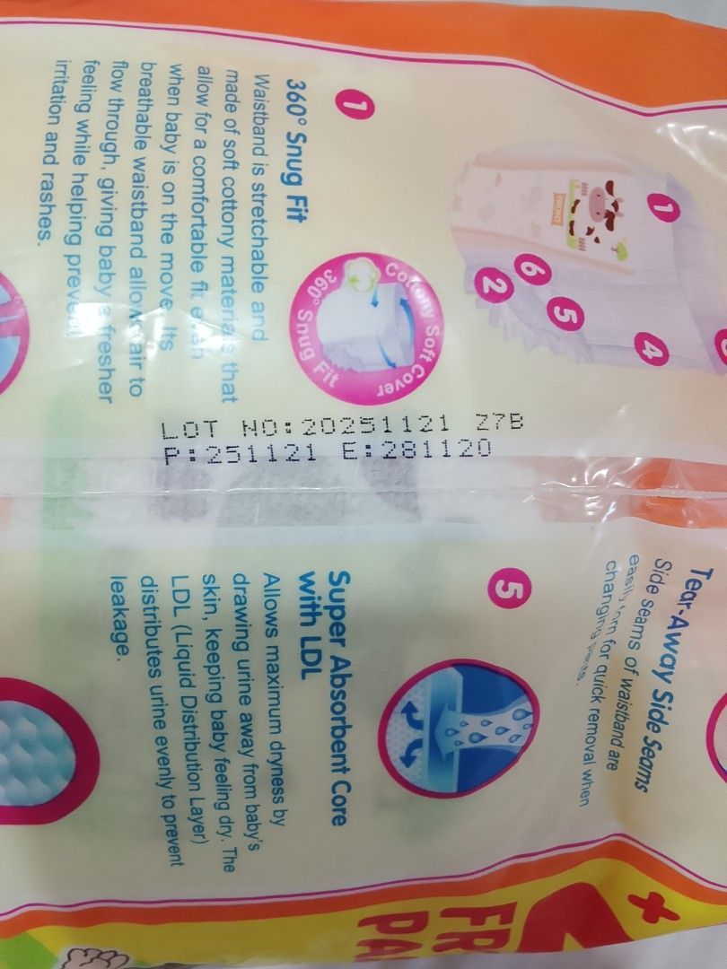 EQ Pants XL Diaper (Category: Diapers & Baby Wipes) located in Dagupan City. Submitted by docsjs (Listing ID 1468797690, Image 3). Description: Extra EQ Pants XL for sale! 20pcs left Opened pack... only few pcs used Properly sealed and stored Reason for selling: shifted to other size Expiry: 2028.