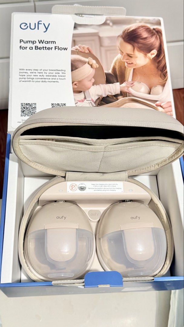 Eufy Wearable Breast Pump S1 Pro (Category: Breastfeeding & Bottle Feeding) located in San Miguel. Submitted by quineellana (Listing ID 1468732554, Image 3). Description: Selling my Eufy S1 Pro Wearable Breast Pump and Motif Twist Double Electric Breast Pump for ₱10,500 foR BUNDLE. • Eufy S1 Pro – Purchased on September 25, 2026, and used only twice. Well taken care of and in excellent condition. • Motif Twist Double Electric Breast Pump – used f
