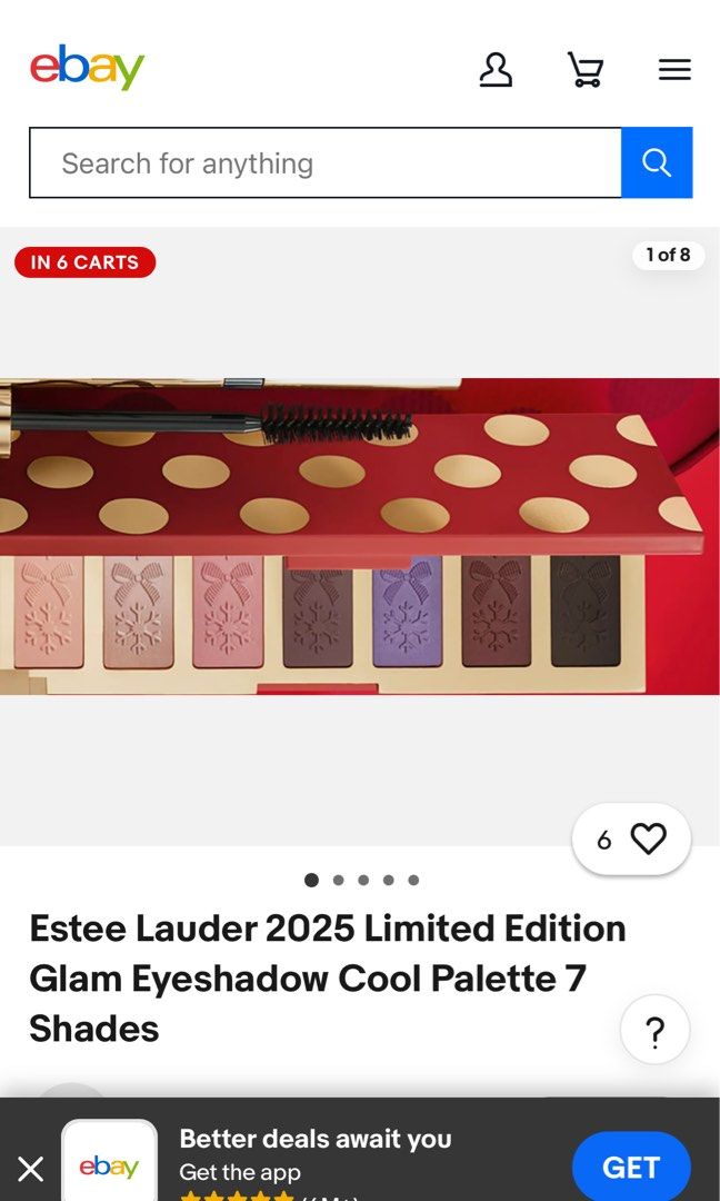 Eyeshadow Palette (Estee Laud er) (Category: Makeup) located in Manila. Submitted by mira_03 (Listing ID 1468902576, Image 1). Description: No more LP Brand new .