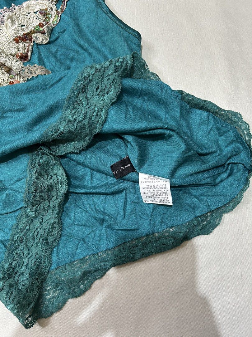 fairycore beaded style cami top | no issue (Category: Sleeveless) located in Pagadian. Submitted by yowna_declutters (Listing ID 1468760237, Image 3). Description: dm for more info.