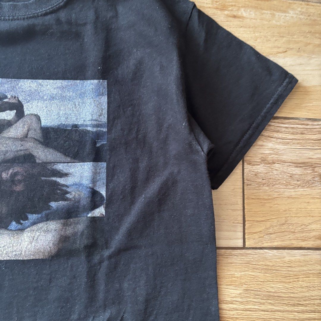 fallen angel lucifer black graphic cotton tee (Category: Tshirts & Polo Shirts ) located in Calamba. Submitted by wearlikenobody (Listing ID 1468741242, Image 3). Description: Length: 26” Width: 17” Condition: 9/10 Issue: slight print cracks Size: M.