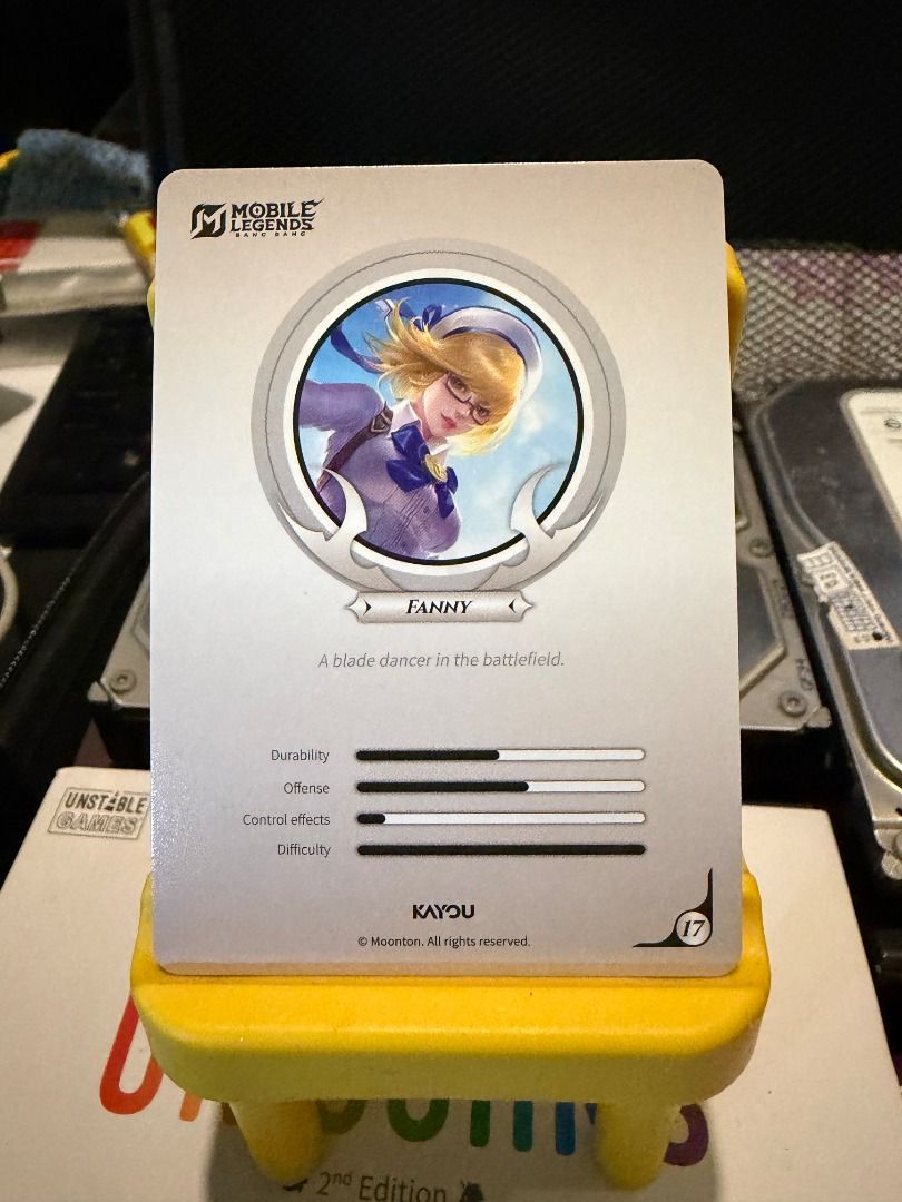 Fanny MLBB01-SR-033 SR (Category: Raw Singles) located in Taytay. Submitted by chax14 (Listing ID 1468882641, Image 2). Description: with free plastic sleeves When buying more than 5 cards, we can give a small discount.