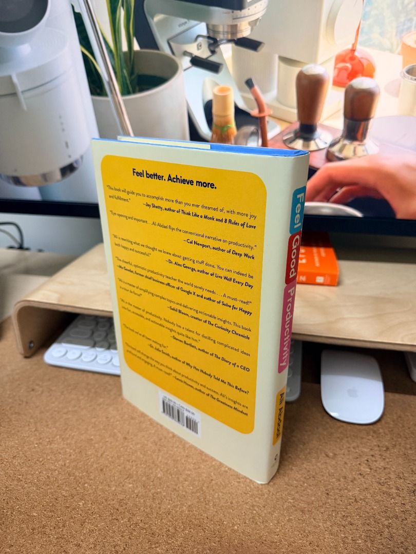 Feel Good Productivity by Ali Abdaal (Category: Storybooks) located in Taguig. Submitted by jmcuniverse1018 (Listing ID 1468846930, Image 2). Description: - Title: Feel Good Productivity - Author: Ali Abdaal - Subtitle: How to Do More of What Matters to You - Format: Hardbound - Condition: Read once, very clean pages, no folds or tears - Perfect for: Time management, productivity, and avoiding burnout.