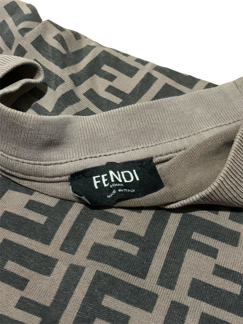 Fendi Aop (Category: Tshirts & Polo Shirts ) located in Manila. Submitted by lyf_7hrift (Listing ID 1468862793, Image 2). Description: Fendi Aop Shirt P400 24L 19W Dimes 9/10 Color Rate Excellent Condition.